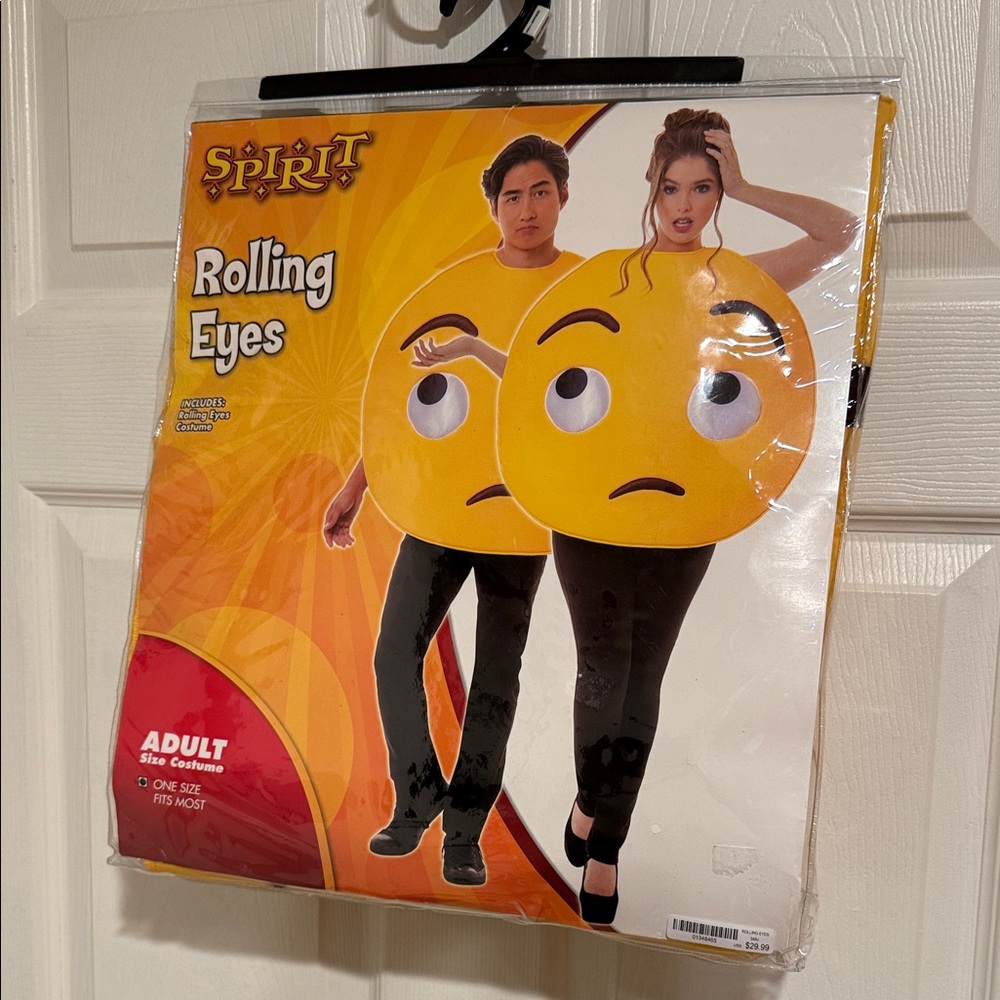 Spirit Yellow Rolling Eyes Costume